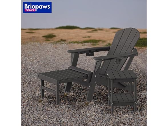 BRIOPAWS Folding Adirondack Chair - Gallery 2