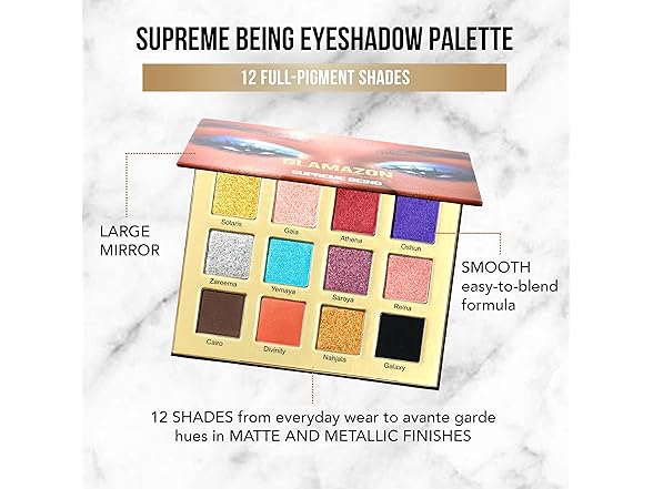 Glamazon Eyeshadow Palette, Nubian Queen