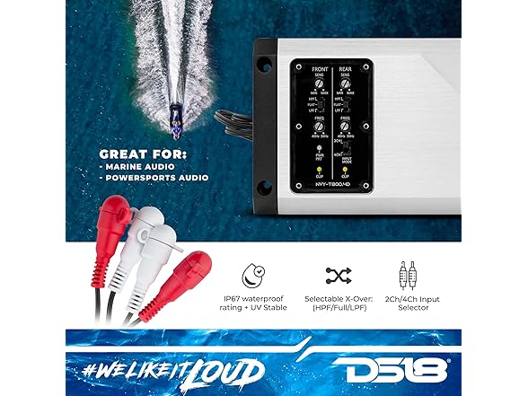  DS18 NVY-T800.4D 4-Channel Marine 