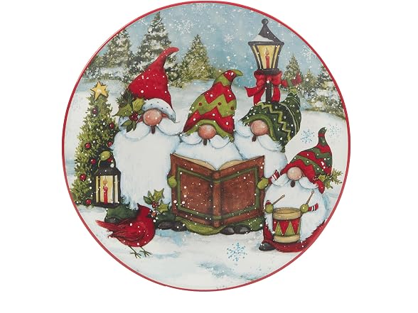 Christmas Gnomes 9" Salad/Dessert Plates