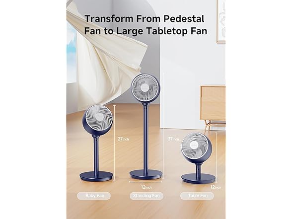 AIRMATE Standing Fan for Bedroom