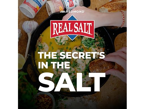 Redmond Real Sea Salt - Natural Unrefined Gluten Free
