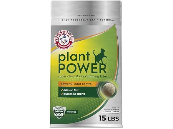 ARM & Hammer Plant Power Lightweight Plant-Based Litter
