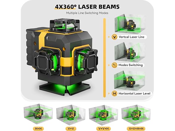 Tsokzo 16 Lines Laser Level with Tripod - Gallery 3