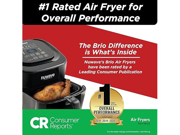 Nuwave 6-quart Brio Healthy Digital Air Fryer