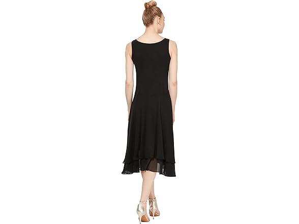 S.L. Fashions Women's Black Dress (12P)