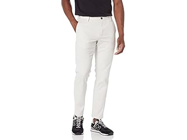 $8.99, Was $27.90, 67% Off! Amazon Essentials Men's WR  Flat-Front Chino Pant dealfomo
