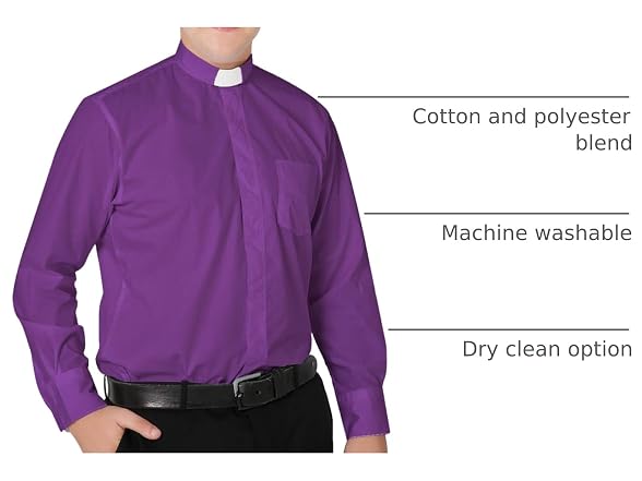 IvyRobes Men (XL) Tab-Collar Long Sleeves Shirt