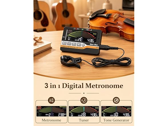 New Bee 3-in-1 Digital Metronome Tuner