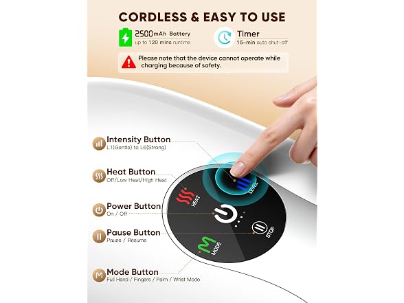 JZBRAIN Heated Hand Massager