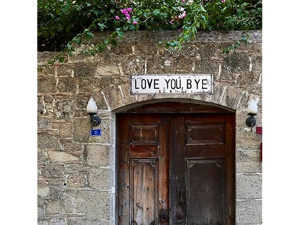 RINEENOM Love You Bye/More Vintage Sign