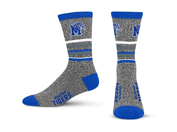 Memphis Tigers 5 Star Crew Sock Lg