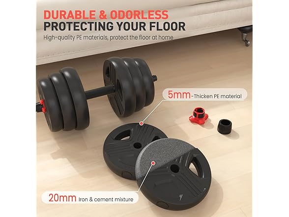 UKEEP Adjustable Dumbbells Set, 80lbs