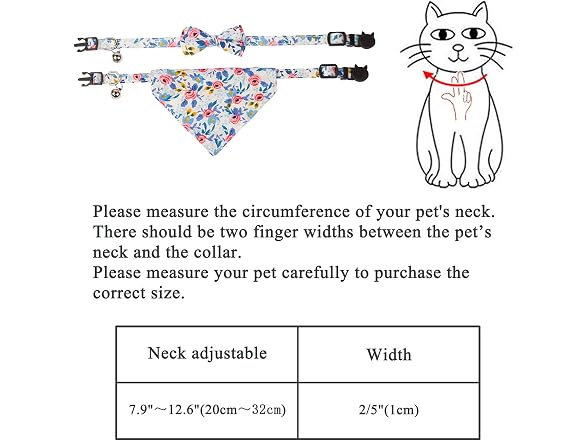 Cat Collars and Cat Bandana Triangle Scarfs