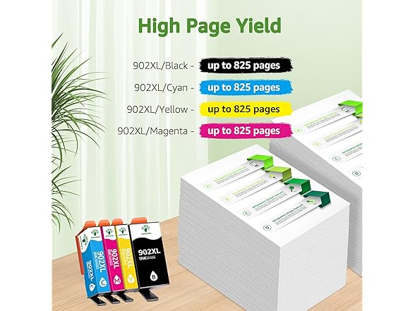GREENSKY 902XL Ink Cartridge for HP Printer