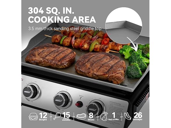 Royal Gourmet PD1301S 3-Burner Griddle