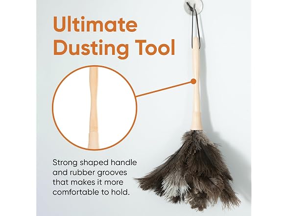 Superio Ostrich Feather Duster Fluffy Dust Remover