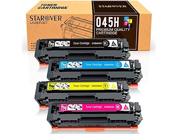 STAROVER Canon 045 Toner Cartridge 4Pk