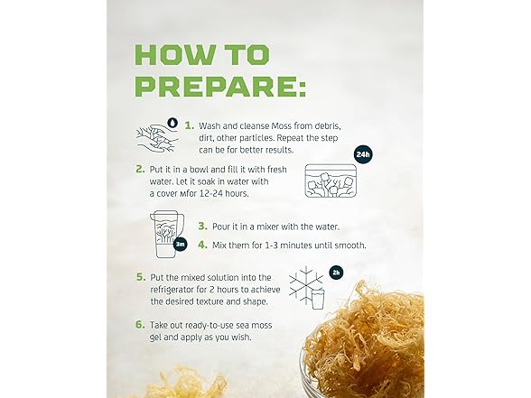 Irish Sea Moss Raw Wildcrafted, 4oz