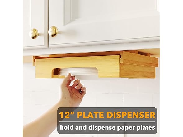 SpaceAid 12-inch Paper Plate Dispenser