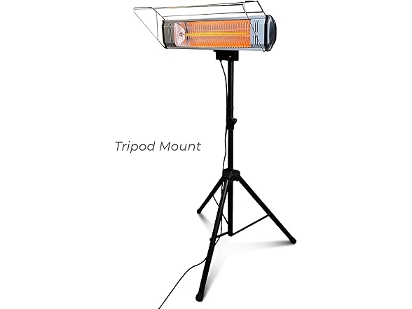 Heat Storm Tradesman 1500 Watt Infrared Heater Tripod Combo, Remote