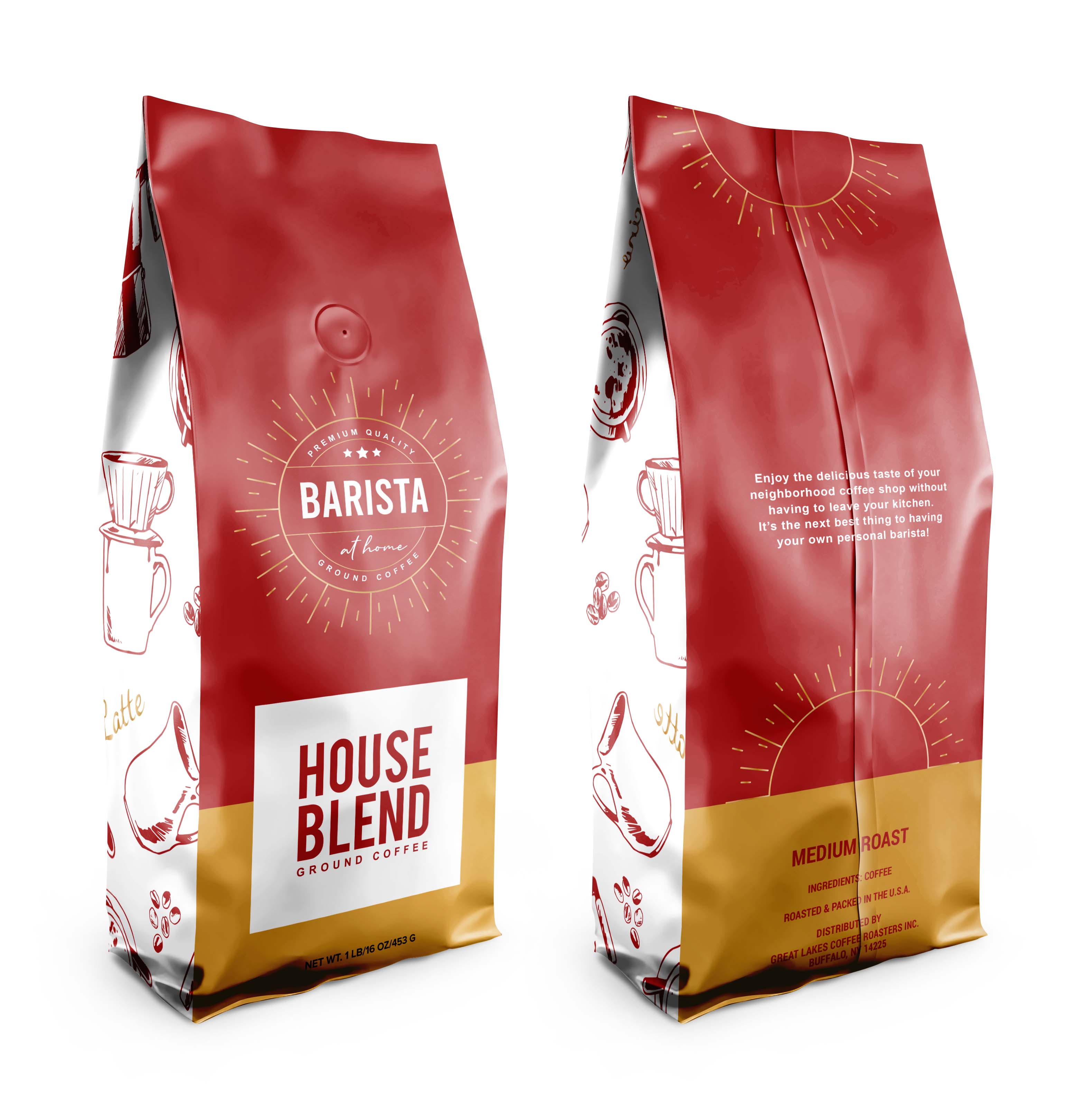 (4pk) Barista at Home Ground Coffee Variety Pack - Gallery 7