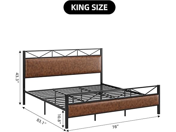 GAOMON King Bed Frame