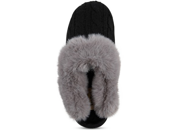Floopi Women's Cable Knit Scuff Slipper