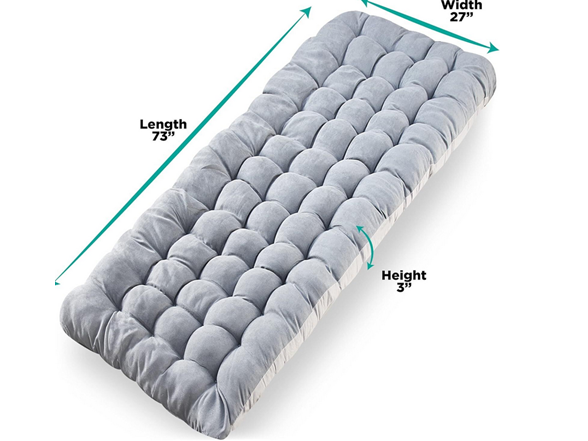 Zone Tech Camping Mattress Gray with Pillow