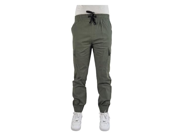 Bay York Men's Strech Cargo Pants with Slanted Pockets