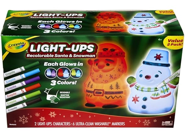 Crayola Light Ups Santa and Snowman Bundle