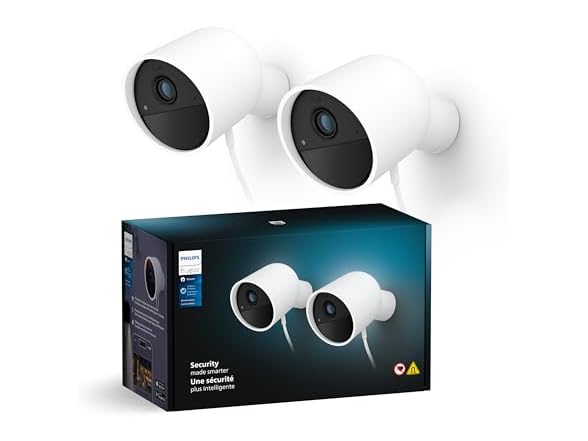 Philips Hue Secure Wired Camera-2 Pack