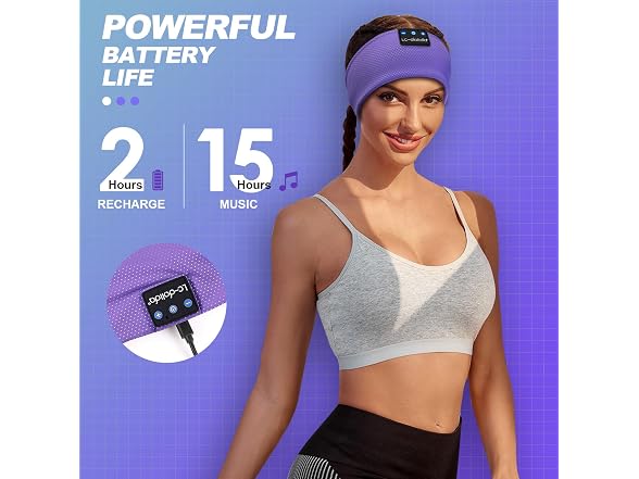 LC-dolida BT 5.4 Headband Sleep Phones