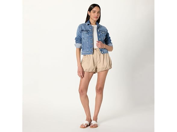 The Drop Women Hummus Lola Cotton Mini Short