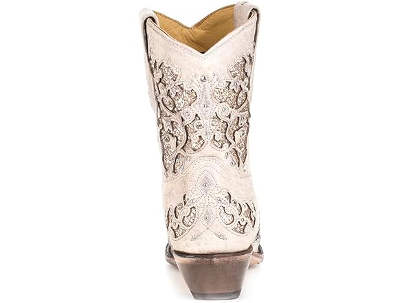 Corral Western Wedding White Booties