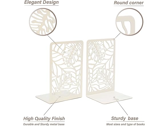 CNK Premium BookEnds for Heavy Books