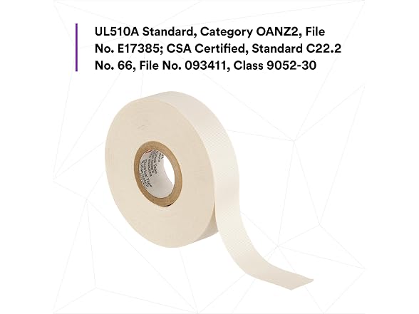 3M Glass Cloth Electrical Tape 27, 3/4 in x 66ft
