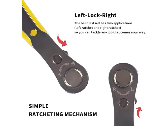 KER KER 27 in 1 Mini Ratchet Wrench Set wit
