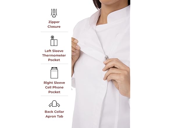 Chef Works Women's Hartford Coat, (XL)