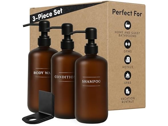 Amber Plastic Bottle