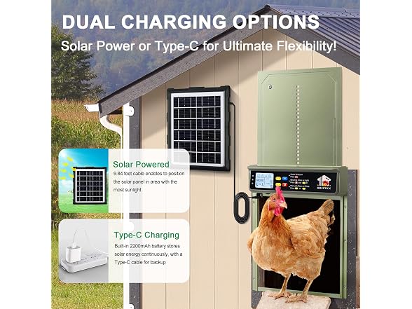 IBKINXX Automatic Chicken Coop Door