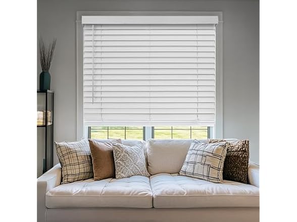 CHICOLOGY Faux Wood Blinds, Window Blinds VARIES