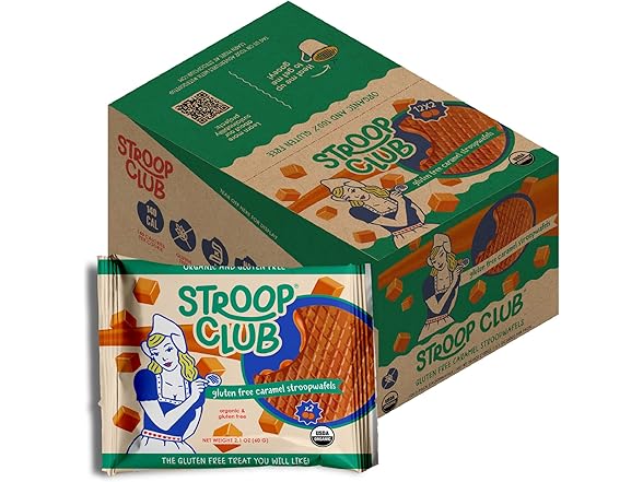12PK Stroop Club Gluten Free Caramel Stroopwafels