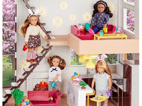 Lori Dolls – Living Room, Kitchen, Bedroom, Outdoor Patio Loft