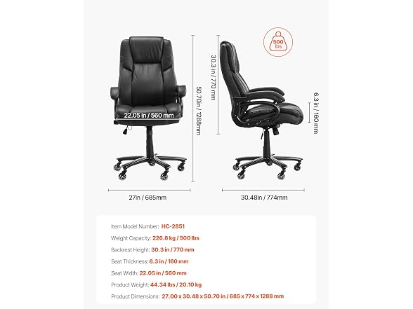 Executive Chair, High Back Office Chair