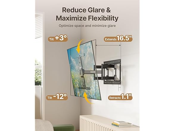 monTEK 1.1" Ultra Slim TV Wall Mount | 37-75"