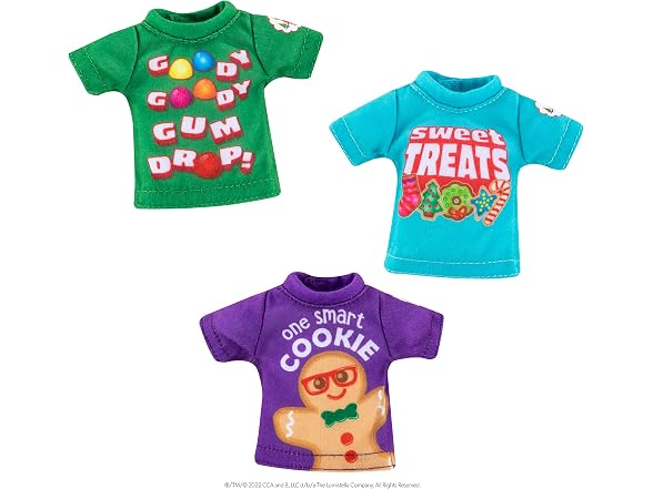 The Elf on the Shelf Claus Couture Sweet Treat 3-Shirt Set