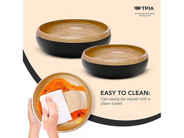 TPIA Bamboo Fruit Bowl