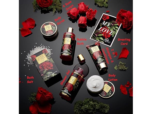 Exotic Rose Gift Basket for Women & Men