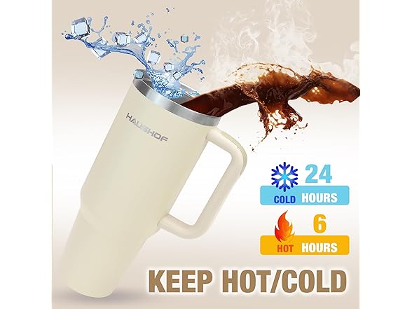 HAUSHOF 40 oz Tumbler with Handle